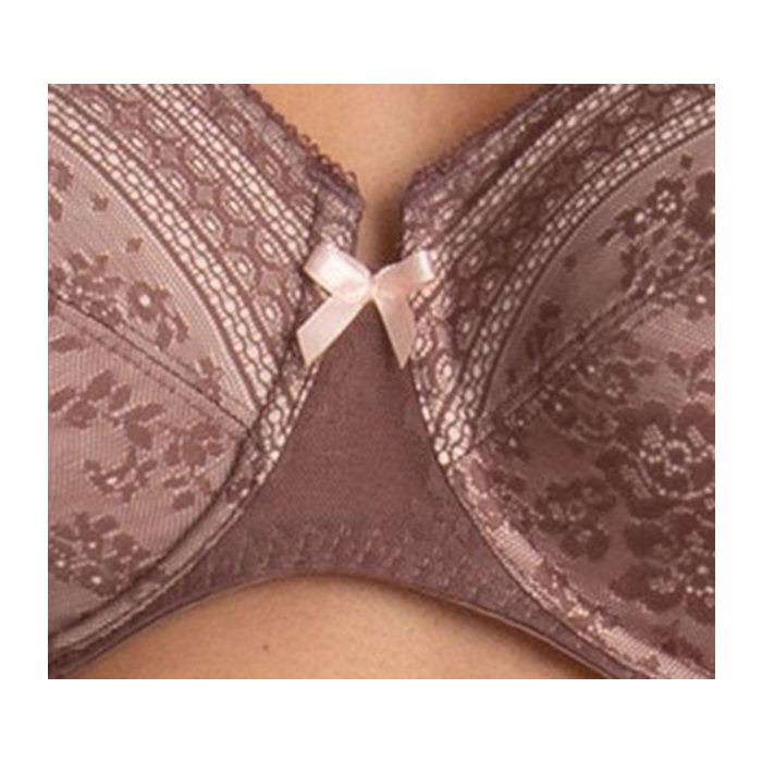 Fleur Reggiseno Con Ferretto E Coppe Foderate In Charmeuse Berry 5653