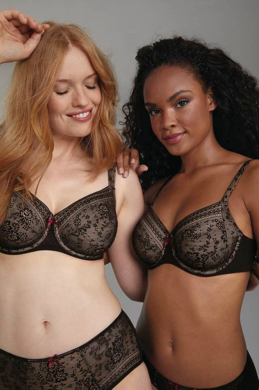 Fleur Reggiseno Con Ferretto E Coppe Foderate In Charmeuse Nero 5653