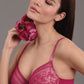 Fleur Reggiseno Con Ferretto E Coppe Foderate In Charmeuse Cherry 5653
