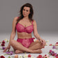 Fleur Reggiseno Con Ferretto E Coppe Foderate In Charmeuse Cherry 5653
