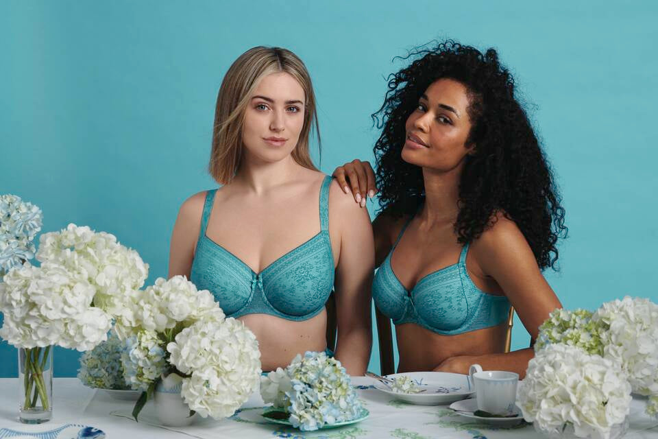 Fleur Reggiseno Con Ferretto E Coppe Foderate In Charmeuse Light Smaragd 5653