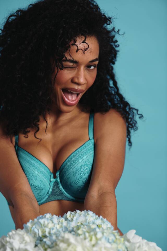 Fleur Reggiseno Con Ferretto E Coppe Foderate In Charmeuse Light Smaragd 5653