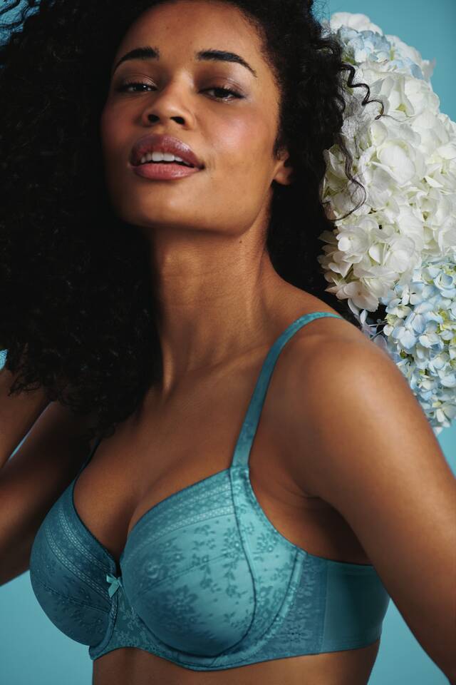 Fleur Reggiseno Con Ferretto E Coppe Foderate In Charmeuse Light Smaragd 5653