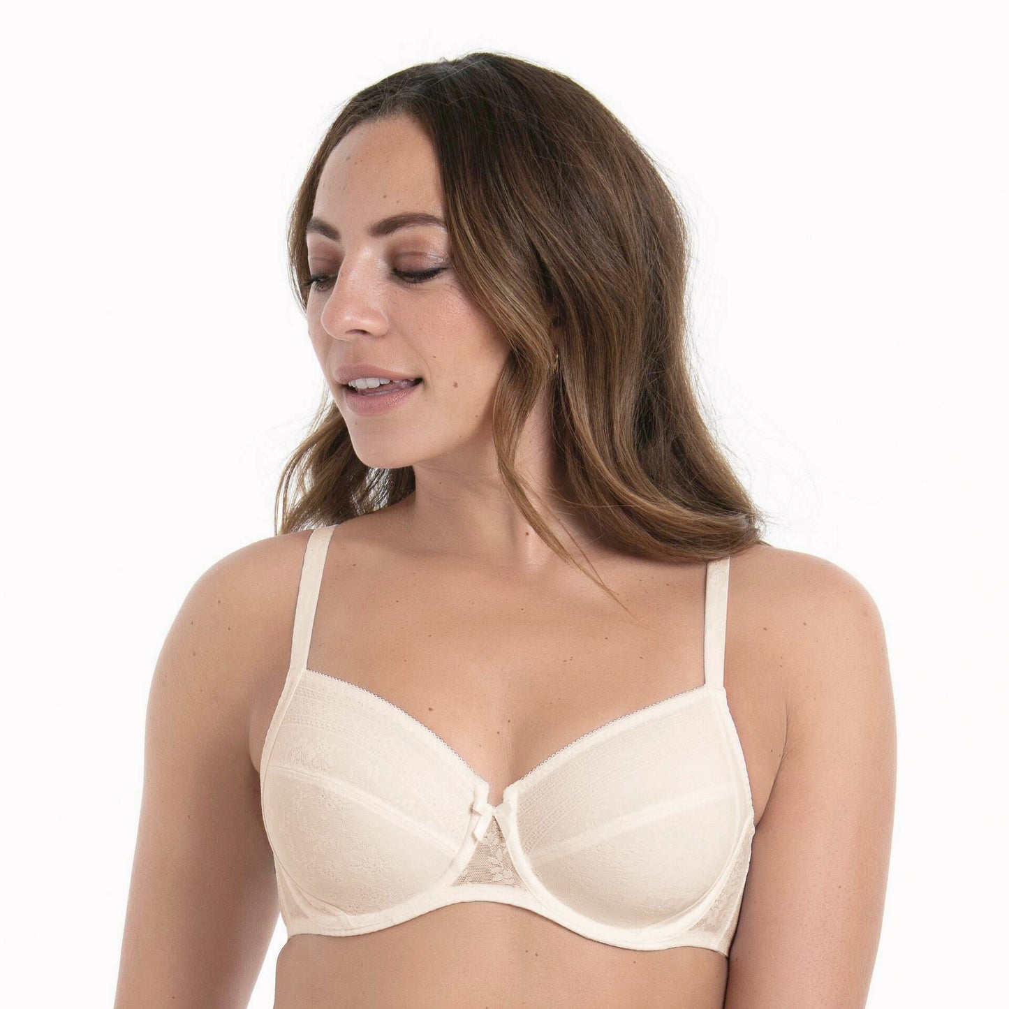 Fleur Reggiseno Con Ferretto E Coppe Foderate In Charmeuse Cristallo 5653
