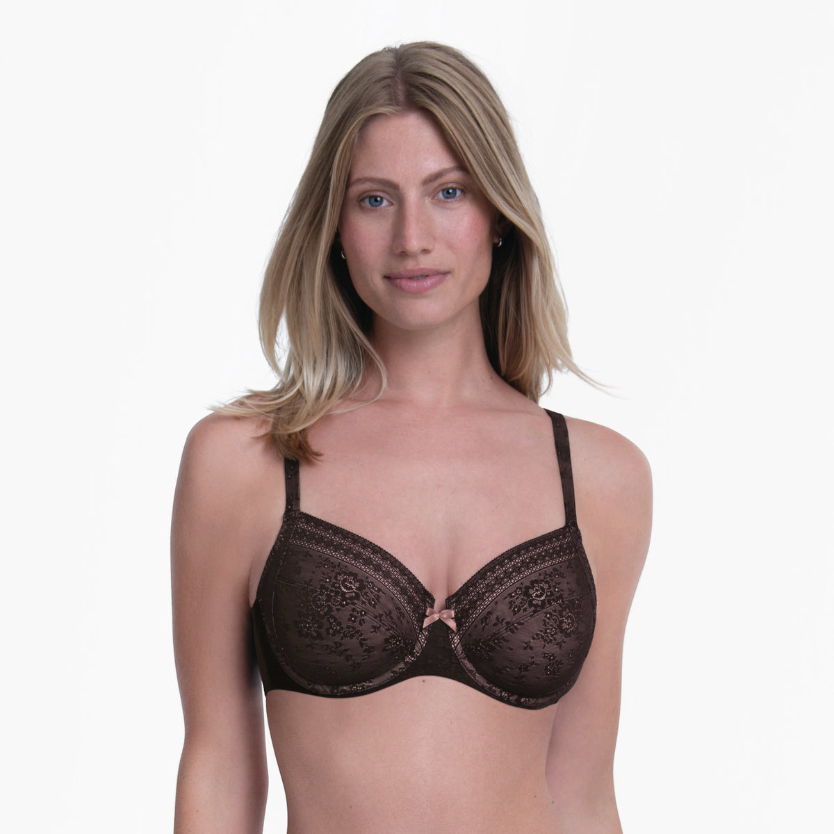 Fleur Reggiseno Con Ferretto E Coppe Foderate In Charmeuse Chocolate 5653