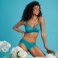 Fleur Reggiseno Senza Ferretto con Coppe Imbottite Light Smaragd 5654 ULTIME TAGLIE PRONTA CONSEGNA