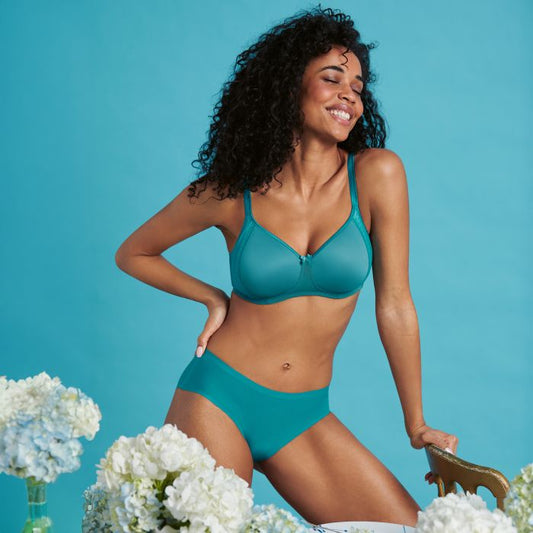 Fleur Reggiseno Senza Ferretto con Coppe Imbottite Light Smaragd 5456