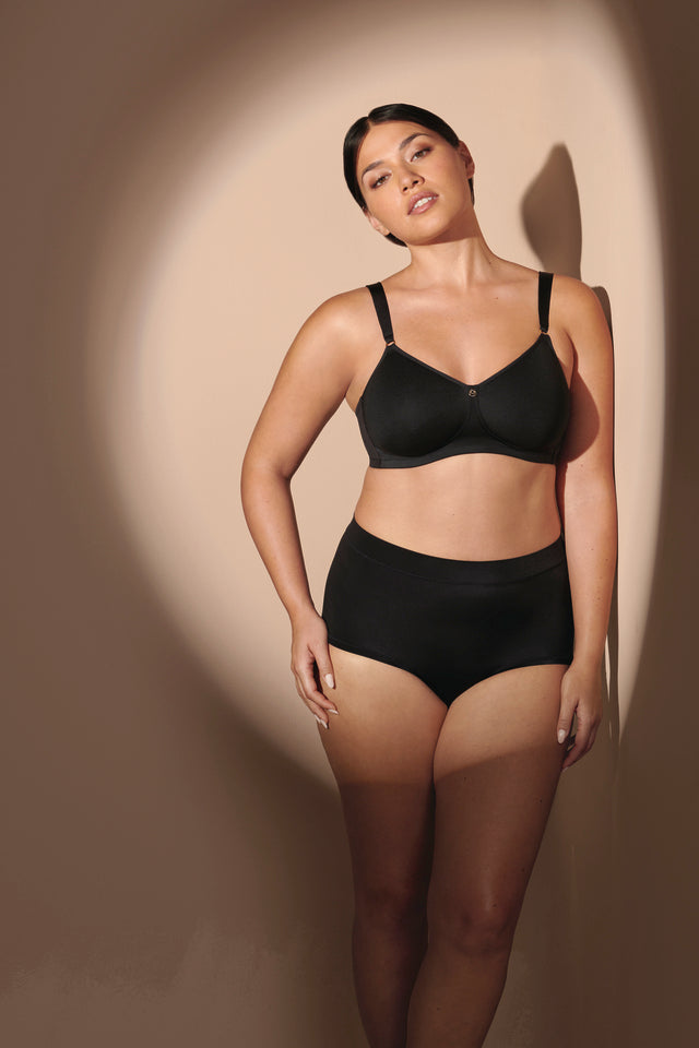 Claire Reggiseno Senza Ferretto E Coppe Microforate Spacer Nero 5834