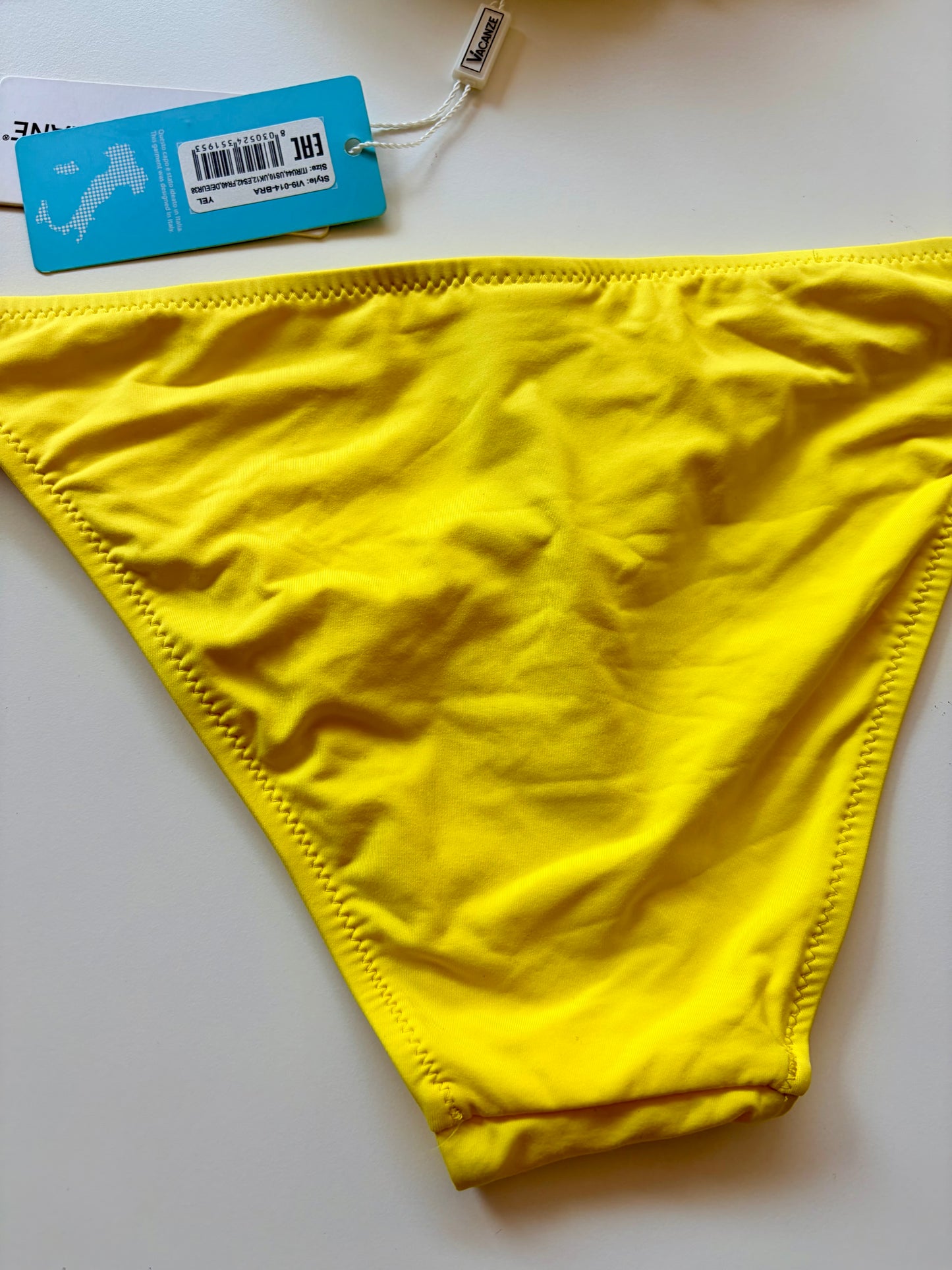 Slip Costume Con Laccetti Giallo Vacanze Italiane ULTIME TAGLIE PRONTA CONSEGNA
