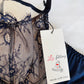 Reggiseno Valentine con coppa ricamata in pizzo soft e ferretto Blu