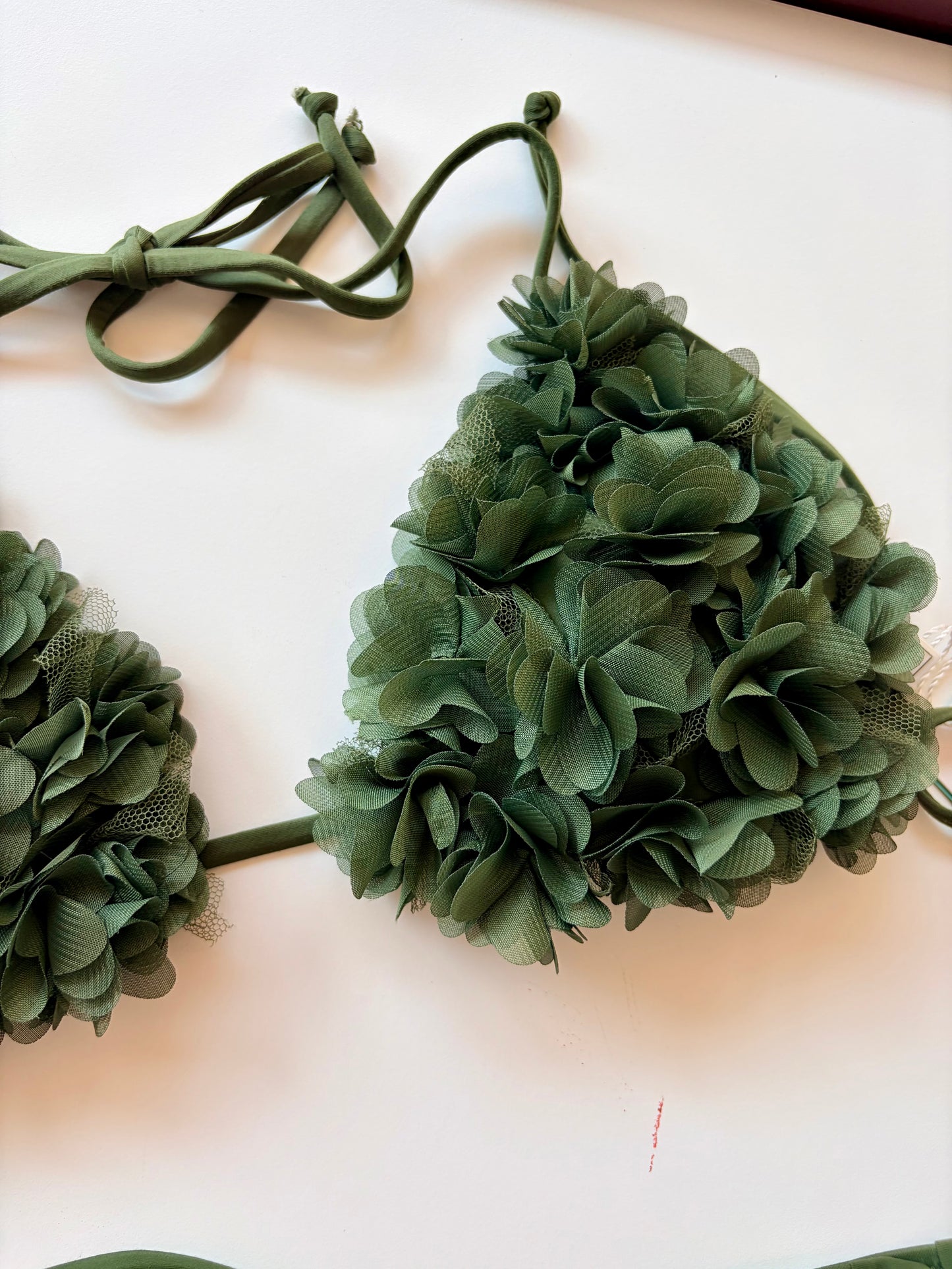 Triangolo Costume Con Fiori Vacanze Italiane Verde ULTIME TAGLIE PRONTA CONSEGNA