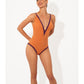 Costume Intero Senza Ferretto Scollo a V Lurex S9856 ULTIME TAGLIE PRONTA CONSEGNA