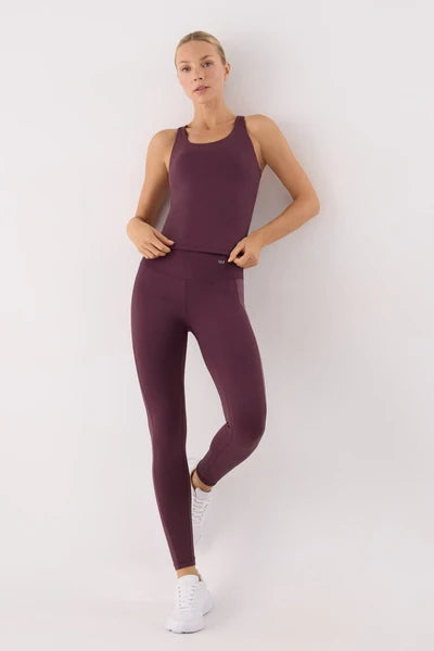 Ysabel Mora Canotta Sportiva Da Donna Con Reggiseno Incorporato 70973 Cherry Lacquer