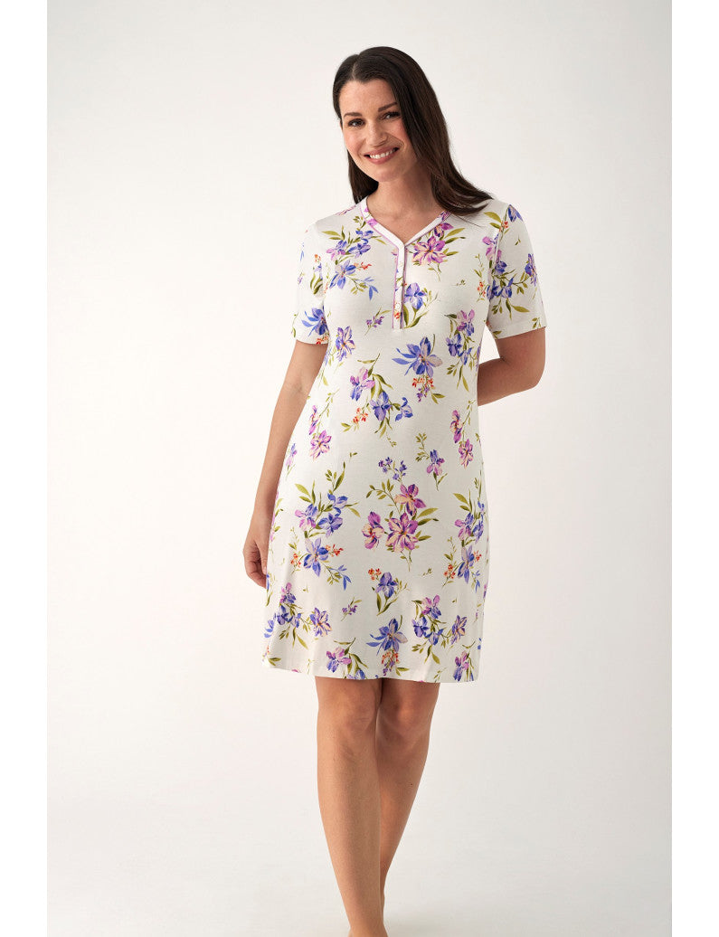 Camicia da notte mezza manica Viscosa N19181