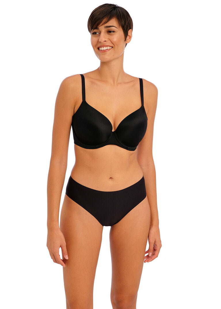 Undetected Black Moulded Bra