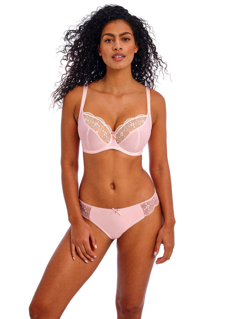 Hallie Pink Plunge Bra