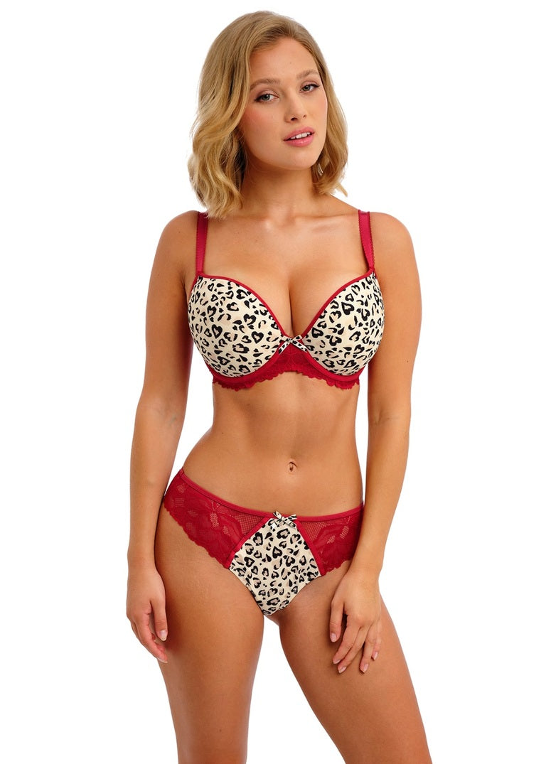 Cherish Me Leopard Reggiseno Con Coppe Pre Sagomate Effetto Push Up
