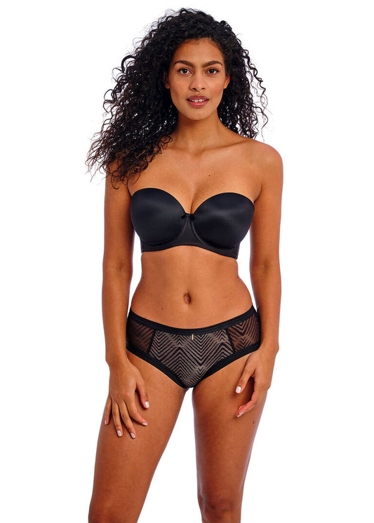 Deco Black Strapless Bra