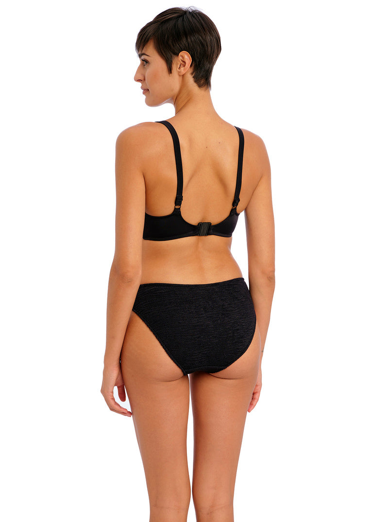 Ibiza Waves Black UW Plunge Bikini Top