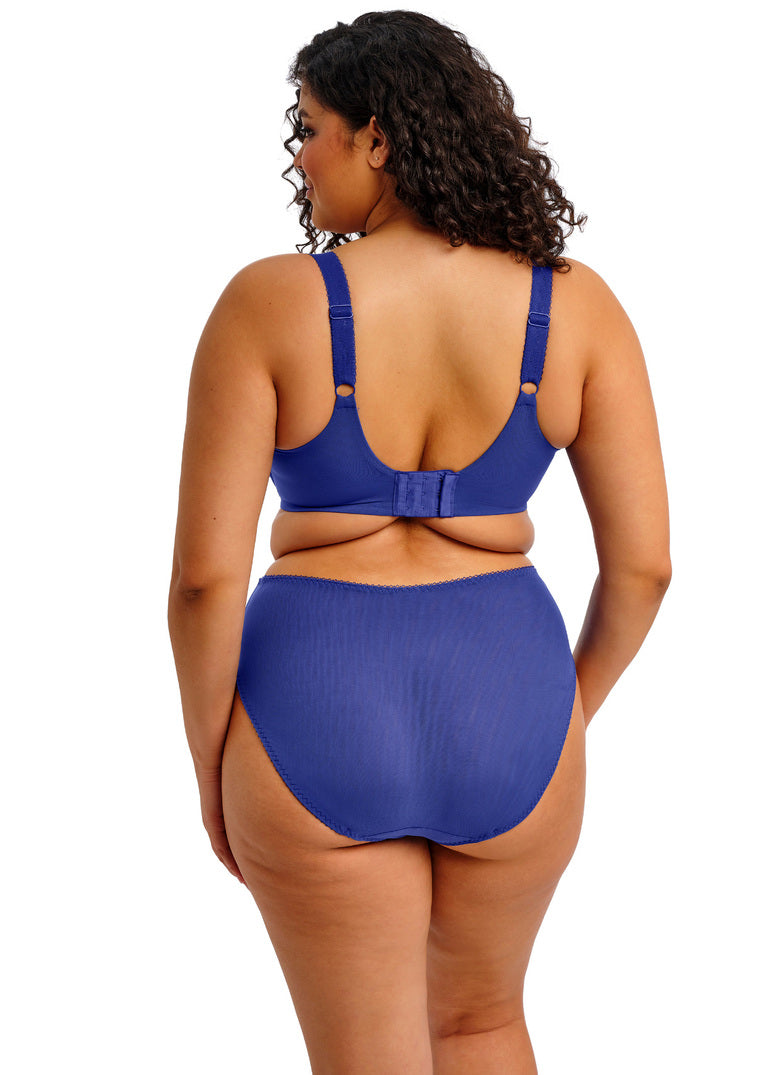 Zarla Sapphire Slip A Vita Alta Con Dettagli In Pizzo