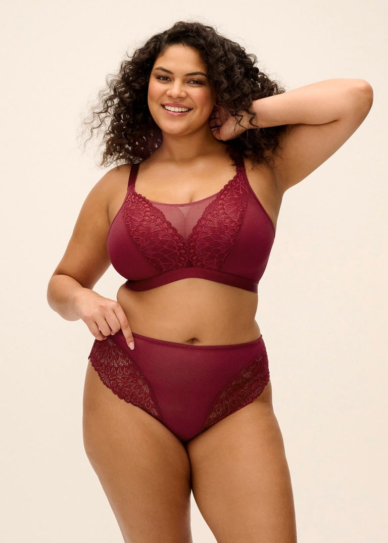 Elomi Tiernie Reggiseno Senza Ferretto Con Coppe Soft Tibetan Red
