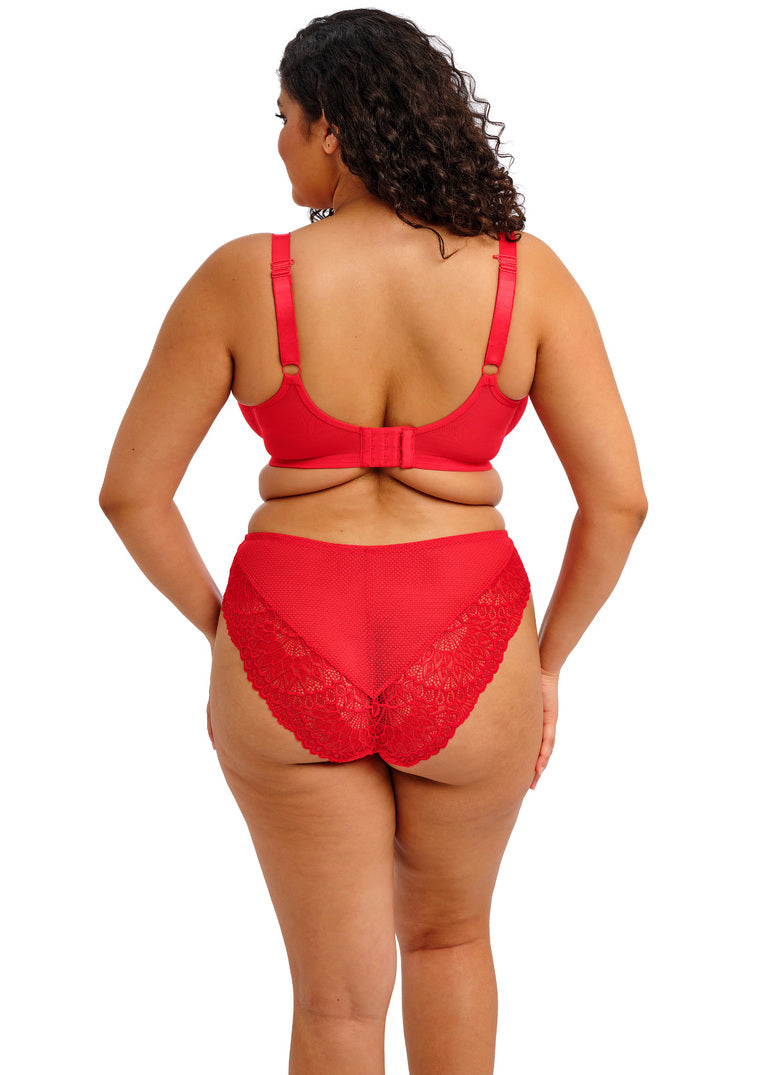 Tiernie Reggiseno Con Ferretto E Coppe Soft Effetto Plunge Rosso
