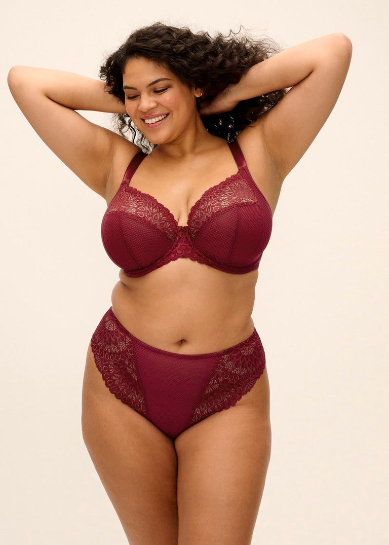 Elomi Tiernie Reggiseno Con Ferretto E Coppe Soft Effetto Plunge Tibetan Red