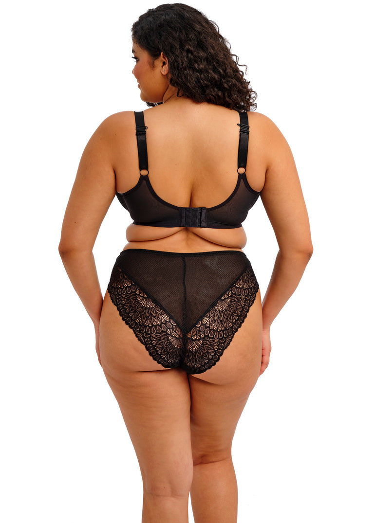 Tiernie Slip A Vita Alta Con Inserti In Pizzo Nero