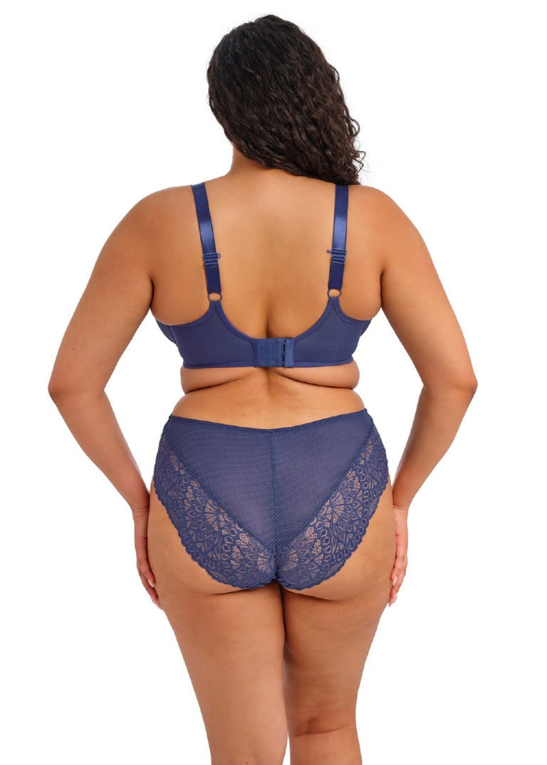 Elomi Tiernie Slip A Vita Alta Con Inserti In Pizzo Denim