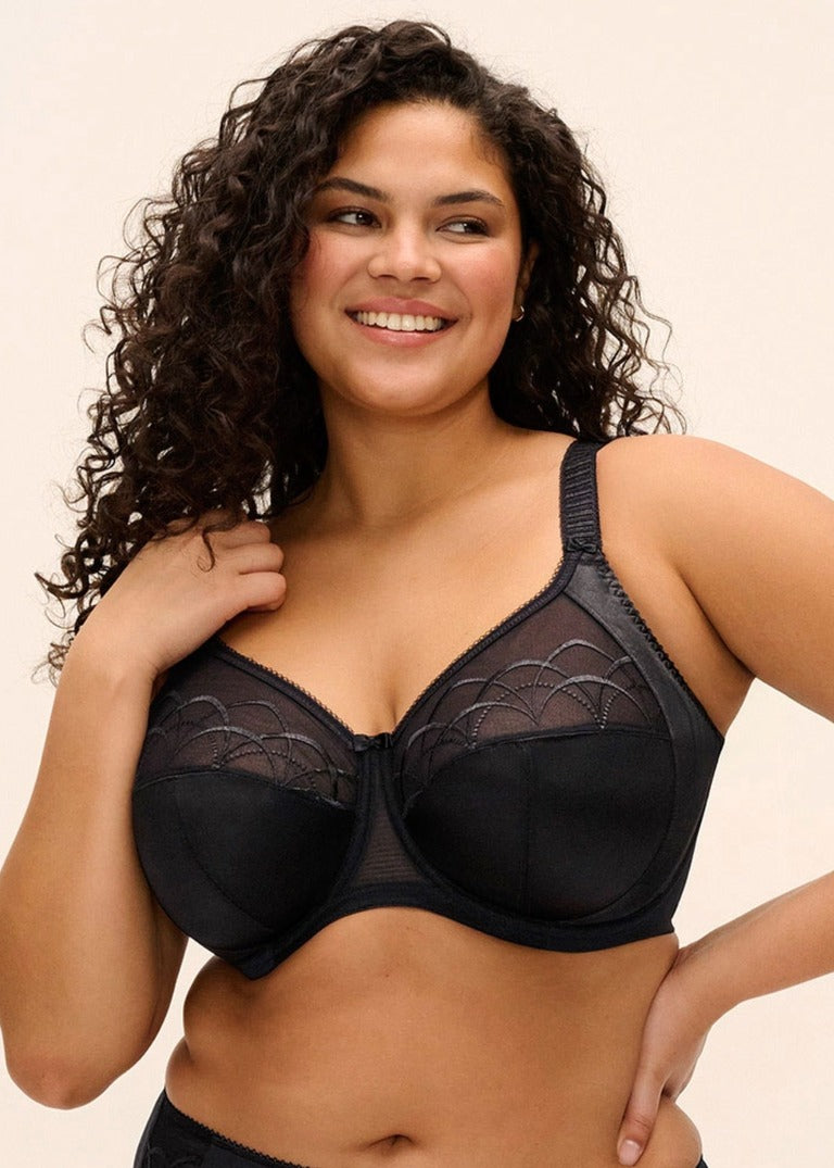 Cate Reggiseno Con Ferretto E Coppe Soft Ricamate Nero