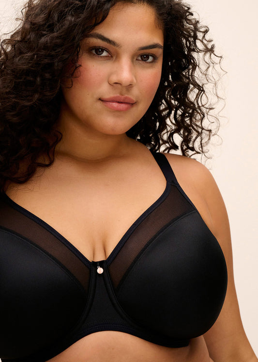 Reggiseno Minimizer Smooth Coppa Liscia Modellante con Ferretto Nero