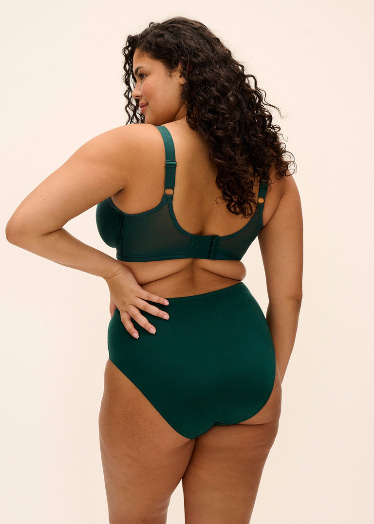 Reggiseno Minimizer Smooth Coppa Liscia Modellante con Ferretto Verde Smeraldo