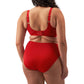 Elomi Smooth Reggiseno Minimizer Con Ferretto E Coppa Liscia Rosso