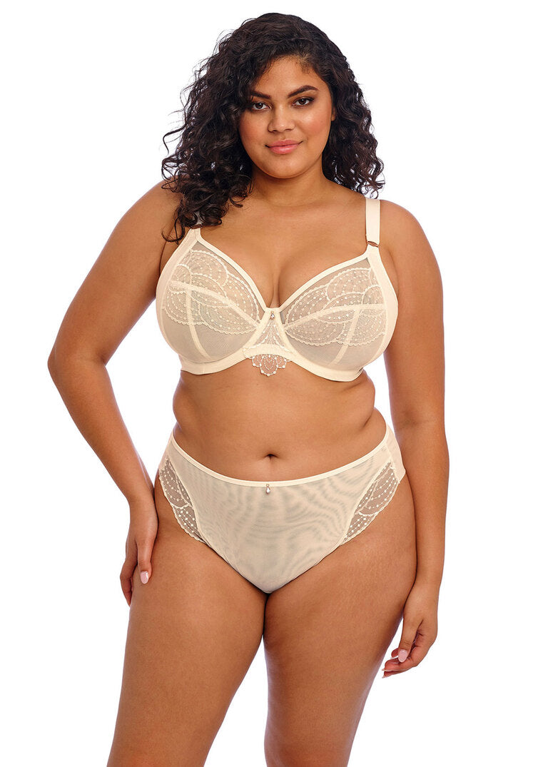 Priya Vanilla Reggiseno Con Ferretto E Coppe Soft Ricamate Con Pizzo