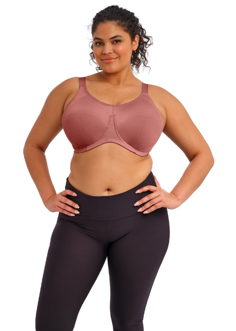 Reggiseno Sportivo Energise con Ferretto ad Alto Sostegno Rosewood