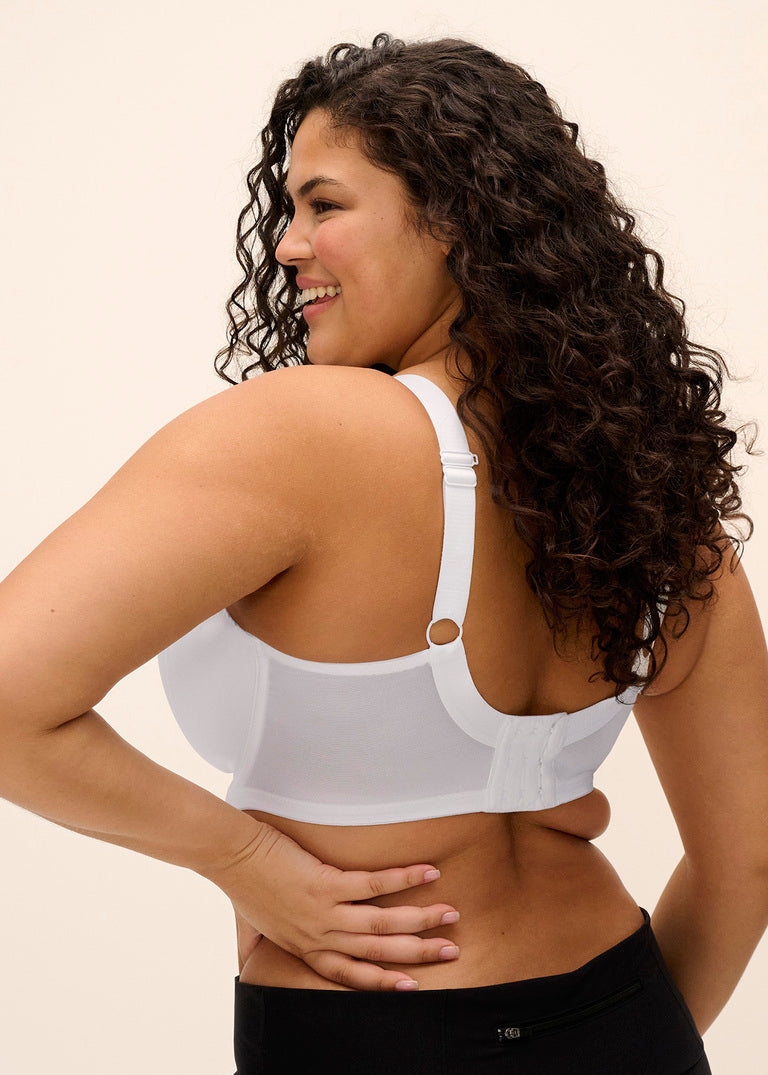 Reggiseno Sportivo Energise con Ferretto ad Alto Sostegno Bianco