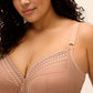 Elomi Matilda Reggiseno Plunge Bra Ideale per Coppe Abbondanti con J-hook Cafe Au Lait