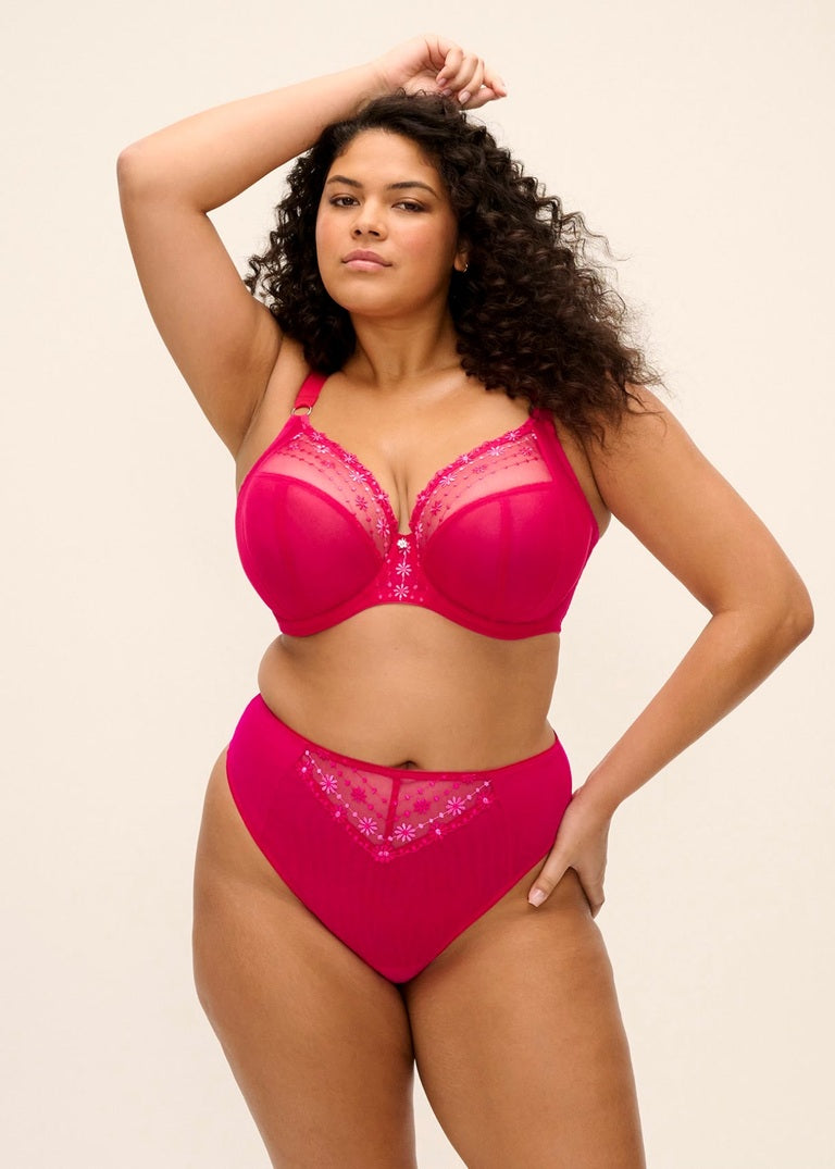 Elomi Matilda Reggiseno Plunge Bra Ideale per Coppe Abbondanti con J-hook Hot Pink