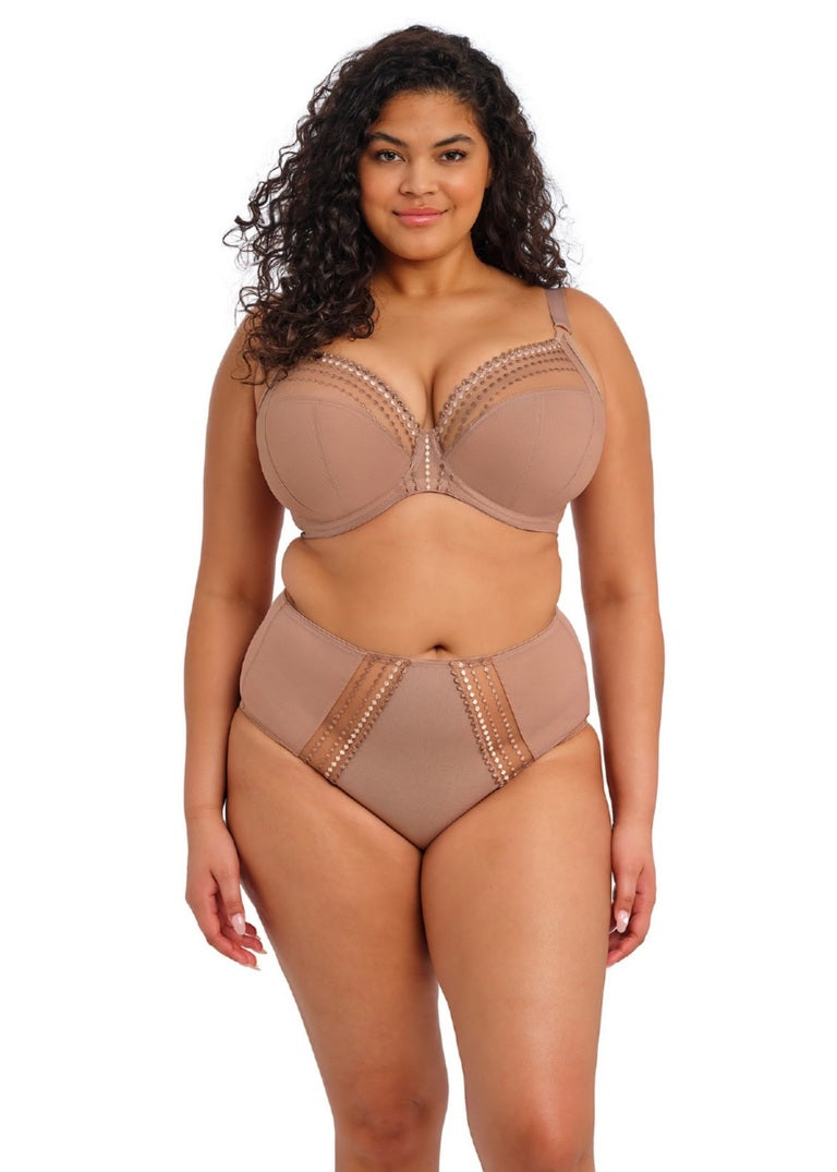 Reggiseno Matilda Plunge Bra Ideale Per Coppe Abbondanti con J-hook Praline