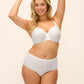 Rebecca Essential Reggiseno Con Ferretto E Coppe Microforate Spacer Bianco