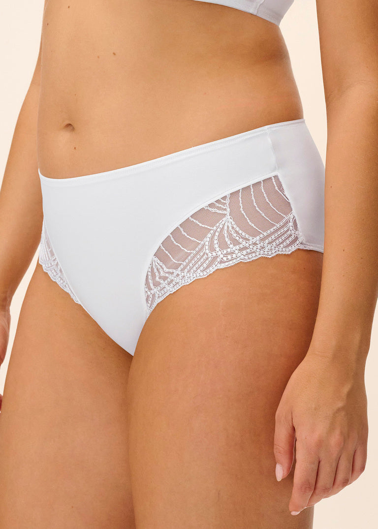 Adelle Slip A Vita Alta Bianco