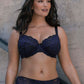 Emmaline Reggiseno Con Ferretto E Coppe Soft Ricamate Midnight
