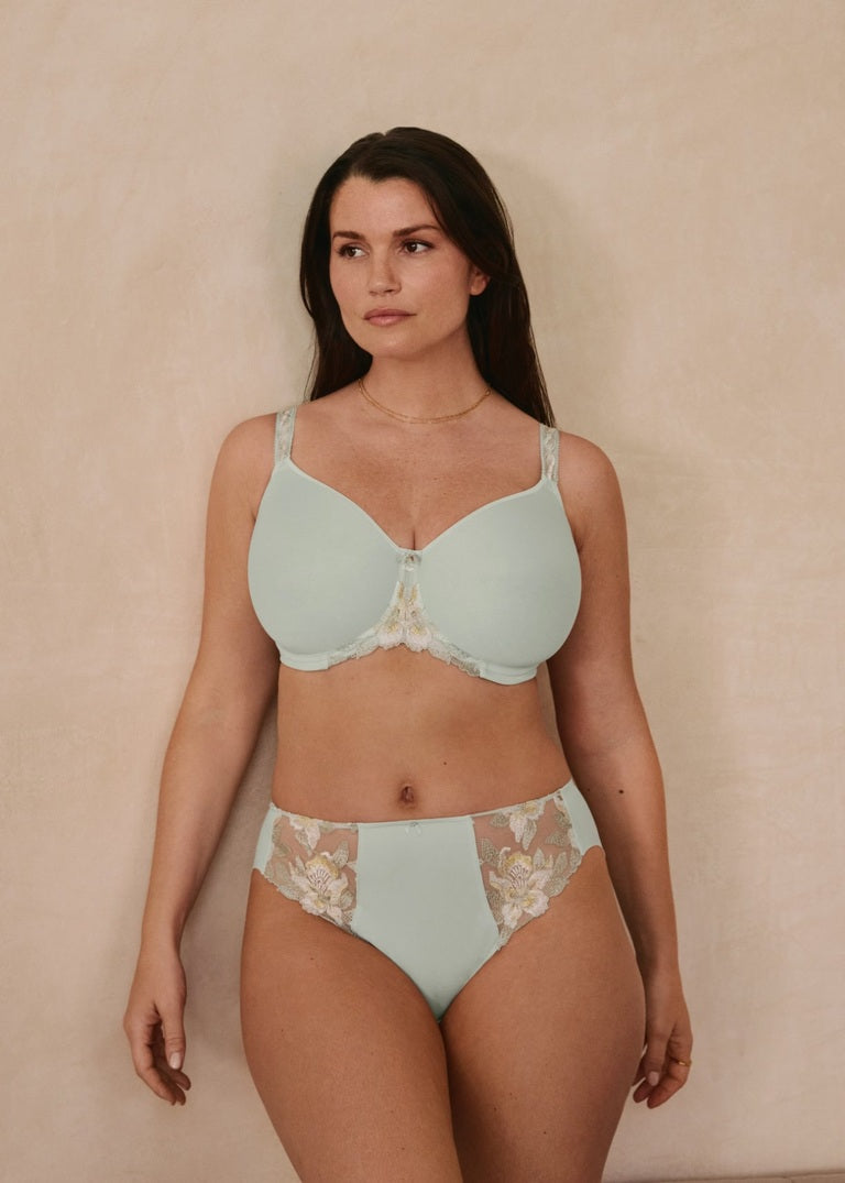Magdalena Reggiseno Con Ferretto E Coppe Microforate Spacer Vintage Green