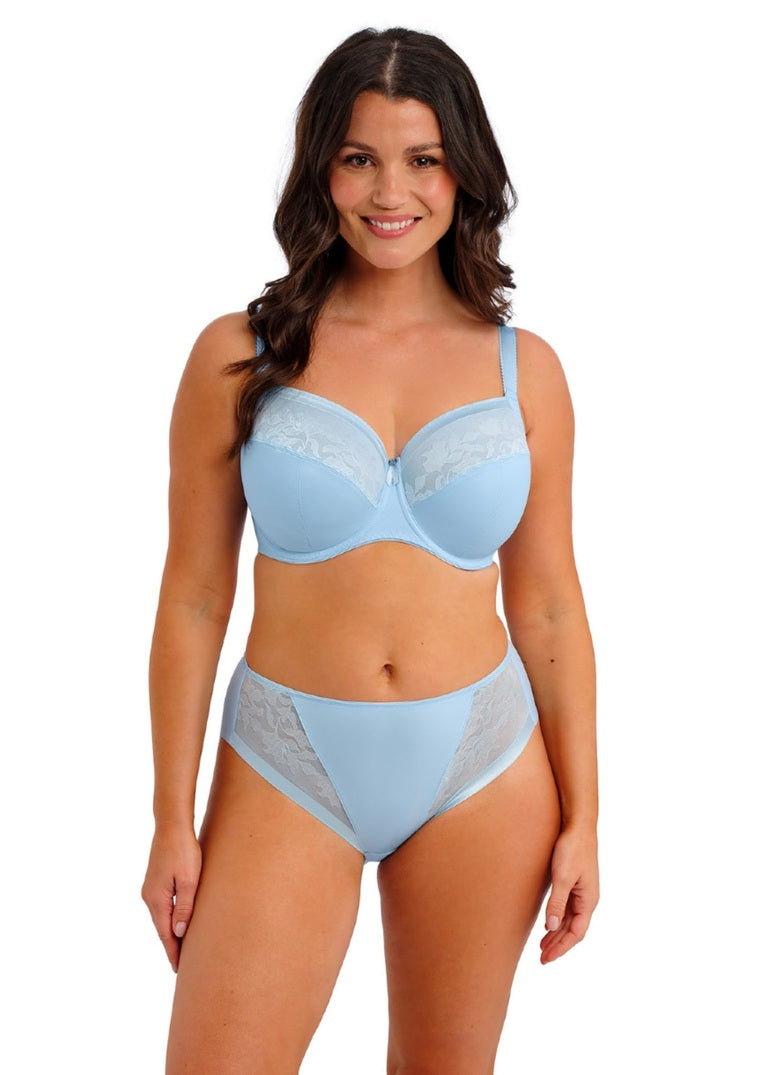 Reggiseno Illusion Liscio e Minimizer con Ferretto e Side Support Sky