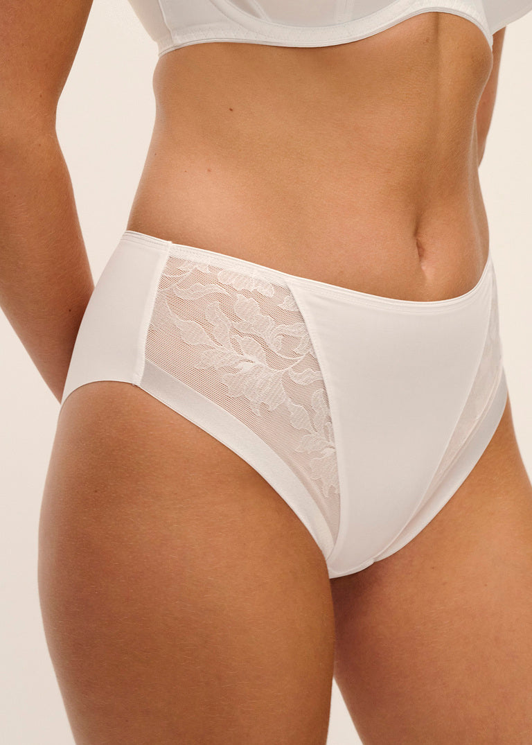 Illusion Slip a Vita Media Bianco