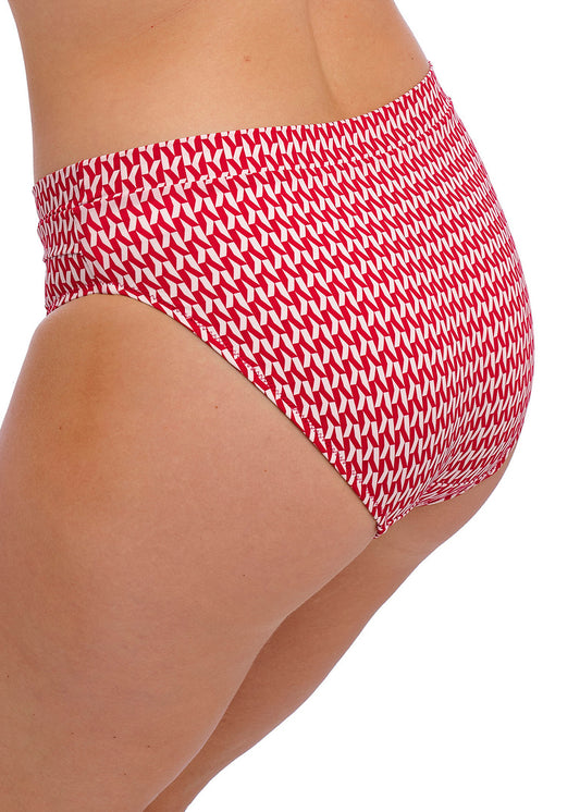 Koh Lipe Radiant Red Mid Rise Bikini Brief