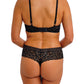 Raffine Reggiseno Con Ferretto E Coppe Preformate Push Up Rivestite In Pizzo Nero
