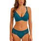 Raffine Reggiseno Con Ferretto E Coppe Preformate Push Up Rivestite In Pizzo Teal