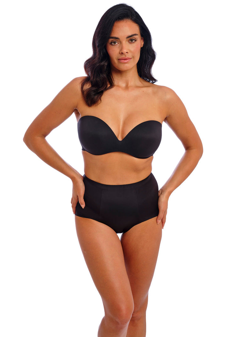 Ines Secret Strapless Bra Fascia Push Up Nero