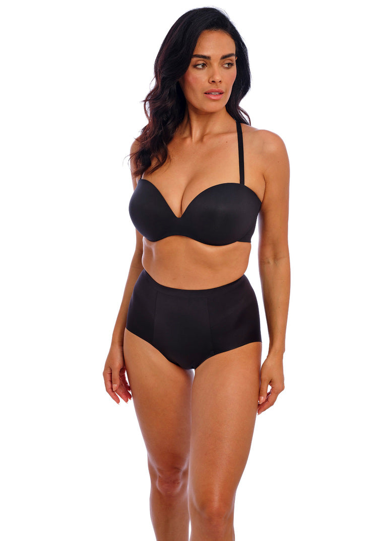 Ines Secret Strapless Bra Fascia Push Up Nero